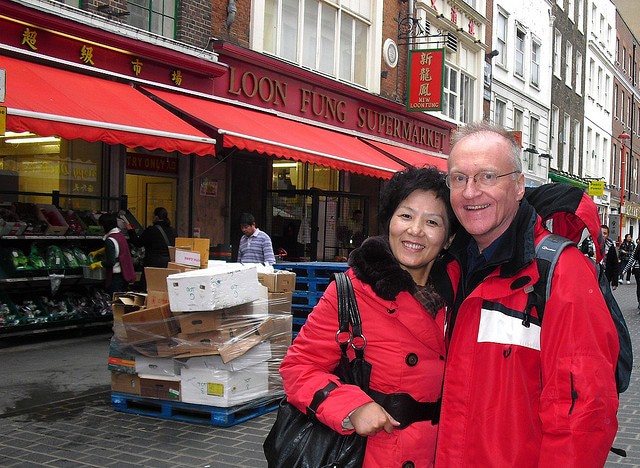 Yvonne first time in London - China Town